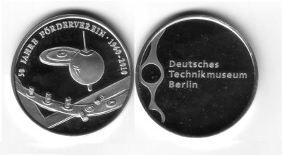 Jubiläumsmedaille anläßlich des 50-jährigen Bestehens des Fördervereins